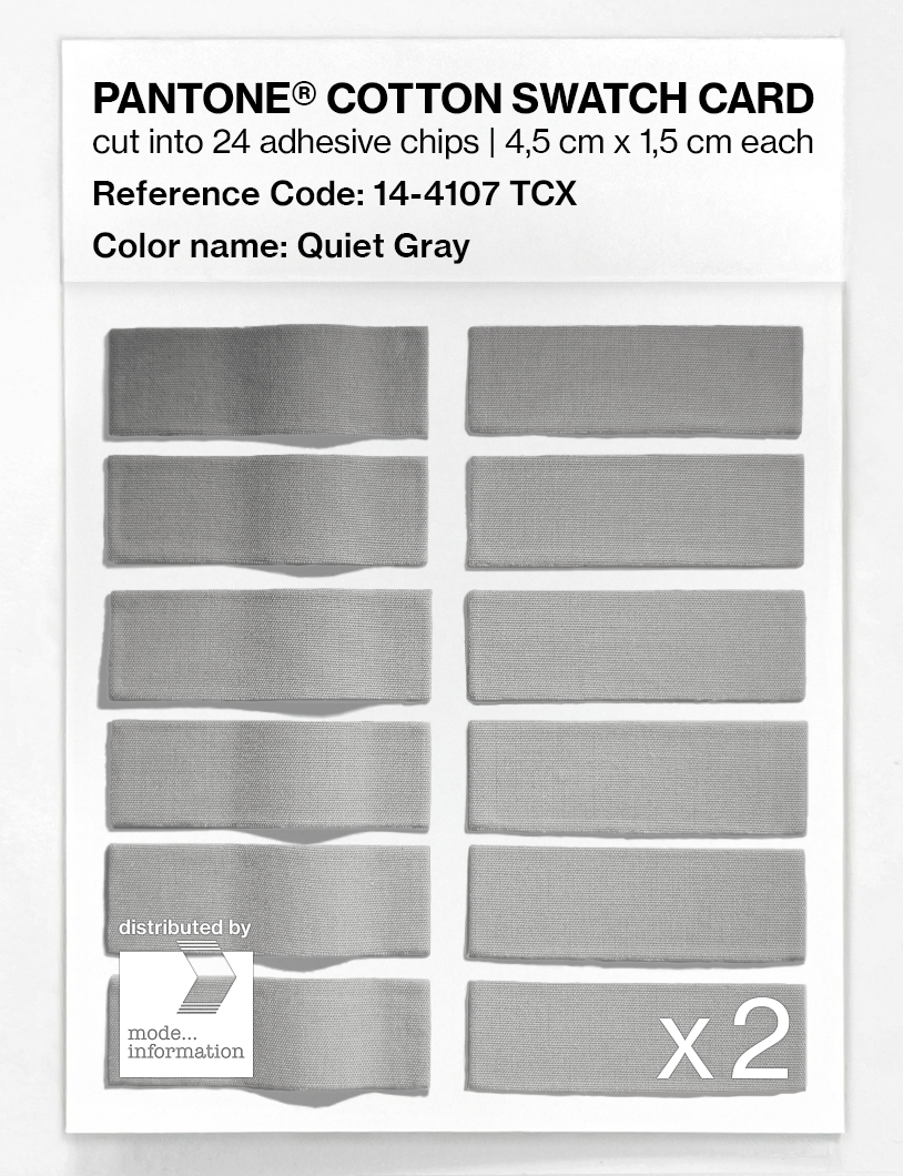 Artikelbild 6 des Artikels “PANTONE® COTTON SWATCH CARD 14-4107 TCX Quiet Gray “