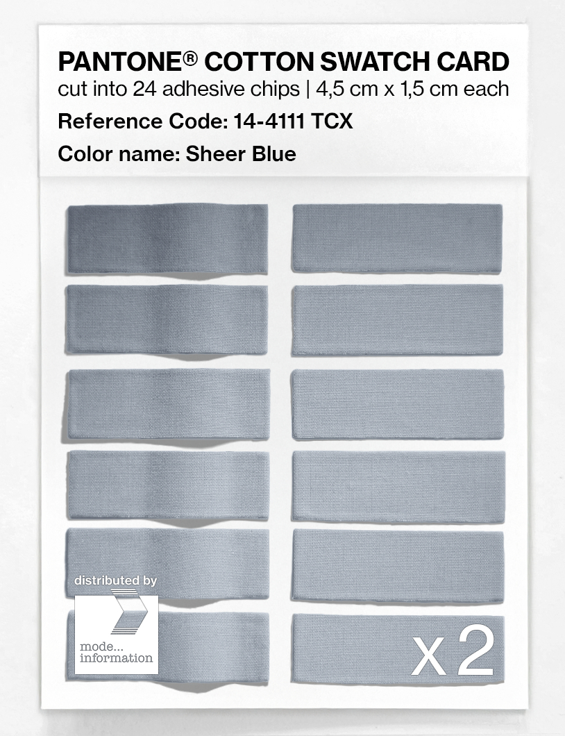 Artikelbild 6 des Artikels “PANTONE® COTTON SWATCH CARD 14-4111 TCX Sheer Blue “