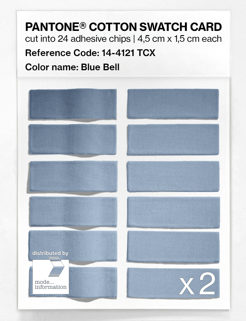 Artikelbild 6 des Artikels “PANTONE® COTTON SWATCH CARD 14-4121 TCX Blue Bell “