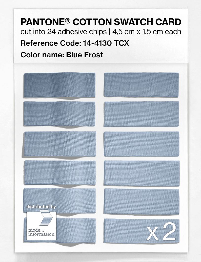 Artikelbild 6 des Artikels “PANTONE® COTTON SWATCH CARD 14-4130 TCX Blue Frost “