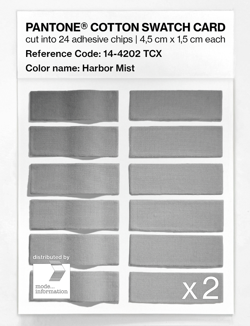 Artikelbild 6 des Artikels “PANTONE® COTTON SWATCH CARD 14-4202 TCX Harbor Mist “