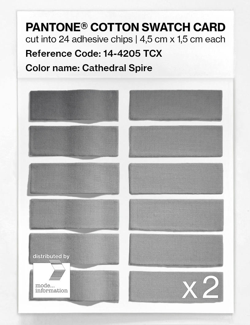 Artikelbild 6 des Artikels “PANTONE® COTTON SWATCH CARD 14-4205 TCX Cathedral Spire “