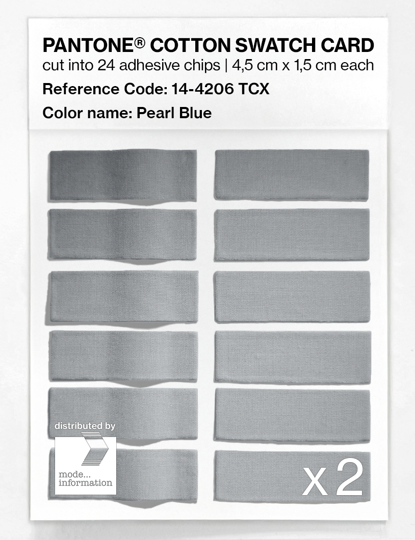 Product image 6 of the product “PANTONE® COTTON SWATCH CARD 14-4206 TCX Pearl Blue ”