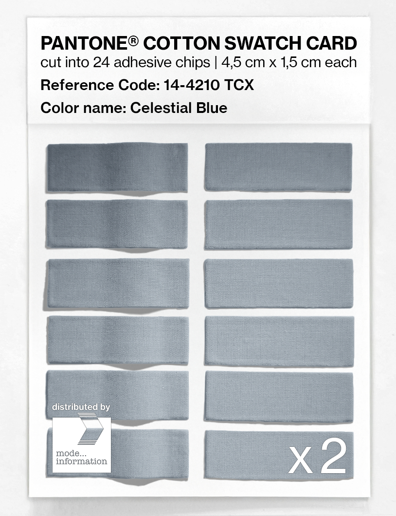 Artikelbild 6 des Artikels “PANTONE® COTTON SWATCH CARD 14-4210 TCX Celestial Blue “