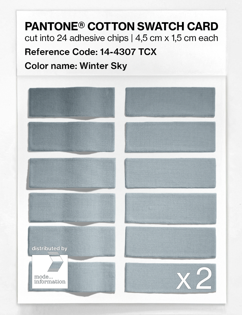 Artikelbild 6 des Artikels “PANTONE® COTTON SWATCH CARD 14-4307 TCX Winter Sky “