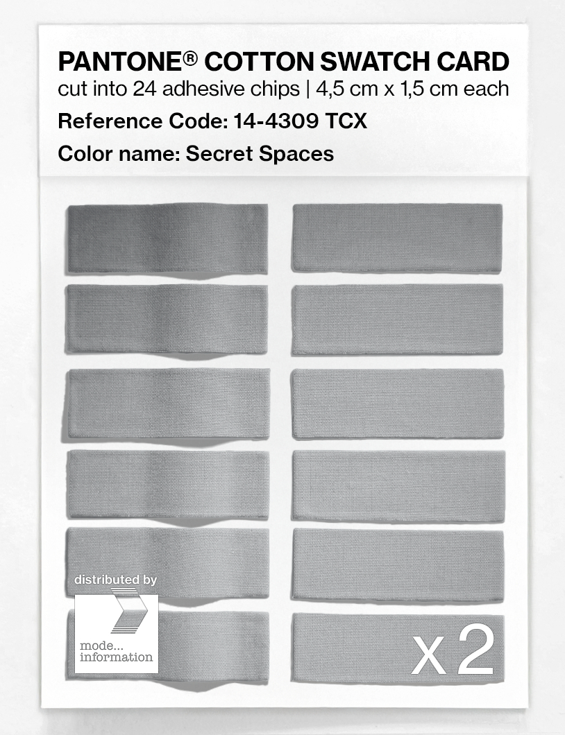 Artikelbild 6 des Artikels “PANTONE® COTTON SWATCH CARD 14-4309 TCX Secret Spaces “