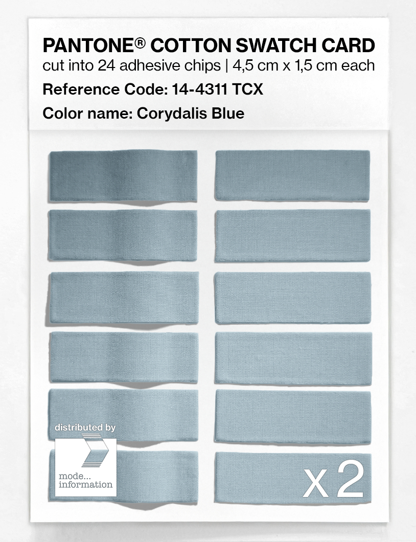 Artikelbild 6 des Artikels “PANTONE® COTTON SWATCH CARD 14-4311 TCX Corydalis Blue “