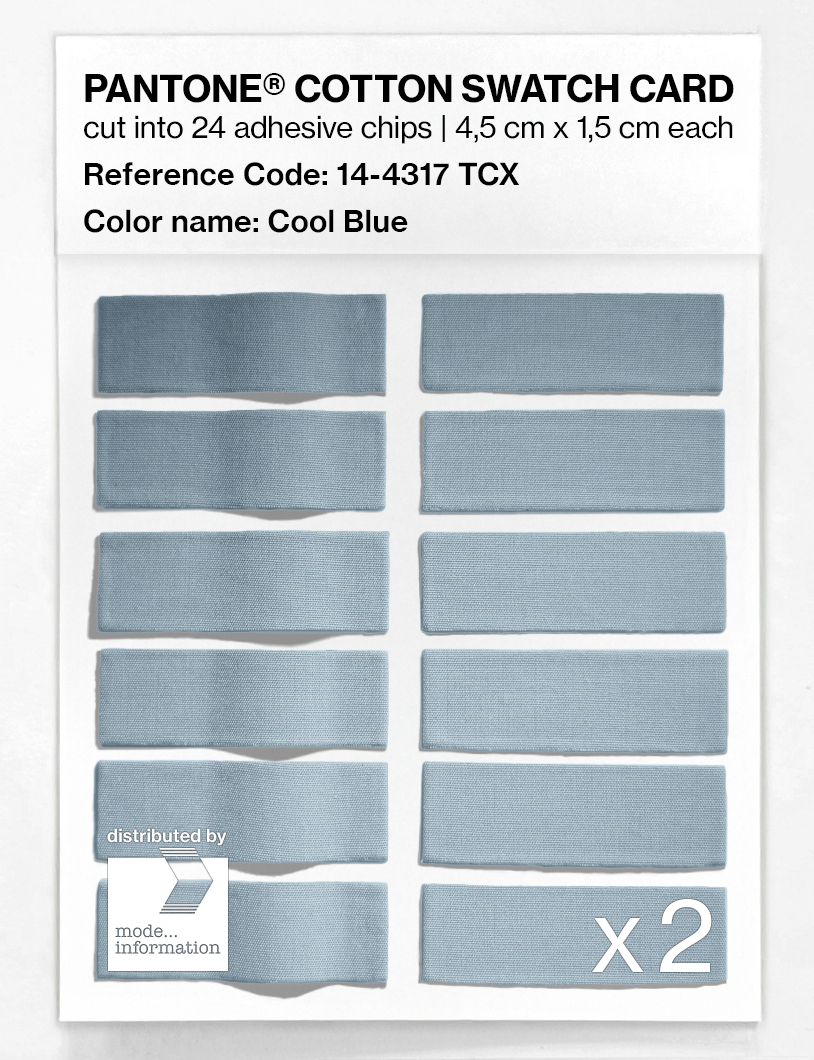 Product image 6 of the product “PANTONE® COTTON SWATCH CARD 14-4317 TCX Cool Blue ”