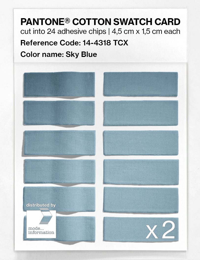 Artikelbild 6 des Artikels “PANTONE® COTTON SWATCH CARD 14-4318 TCX Sky Blue “