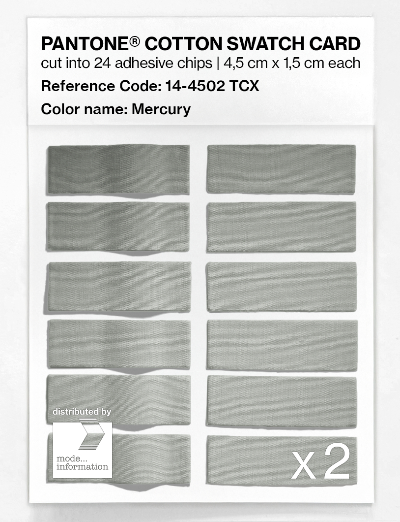 Artikelbild 6 des Artikels “PANTONE® COTTON SWATCH CARD 14-4502 TCX Mercury “