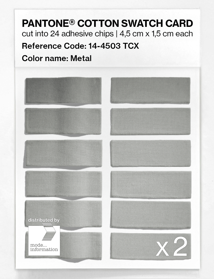 Product image 6 of the product “PANTONE® COTTON SWATCH CARD 14-4503 TCX Metal ”