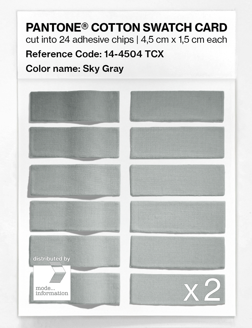 Artikelbild 6 des Artikels “PANTONE® COTTON SWATCH CARD 14-4504 TCX Sky Gray “