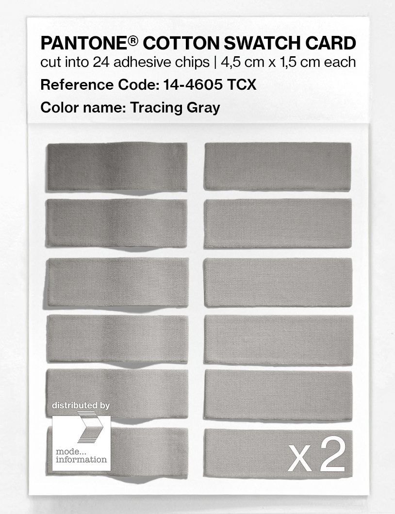 Artikelbild 6 des Artikels “PANTONE® COTTON SWATCH CARD 14-4605 TCX Tracing Gray “
