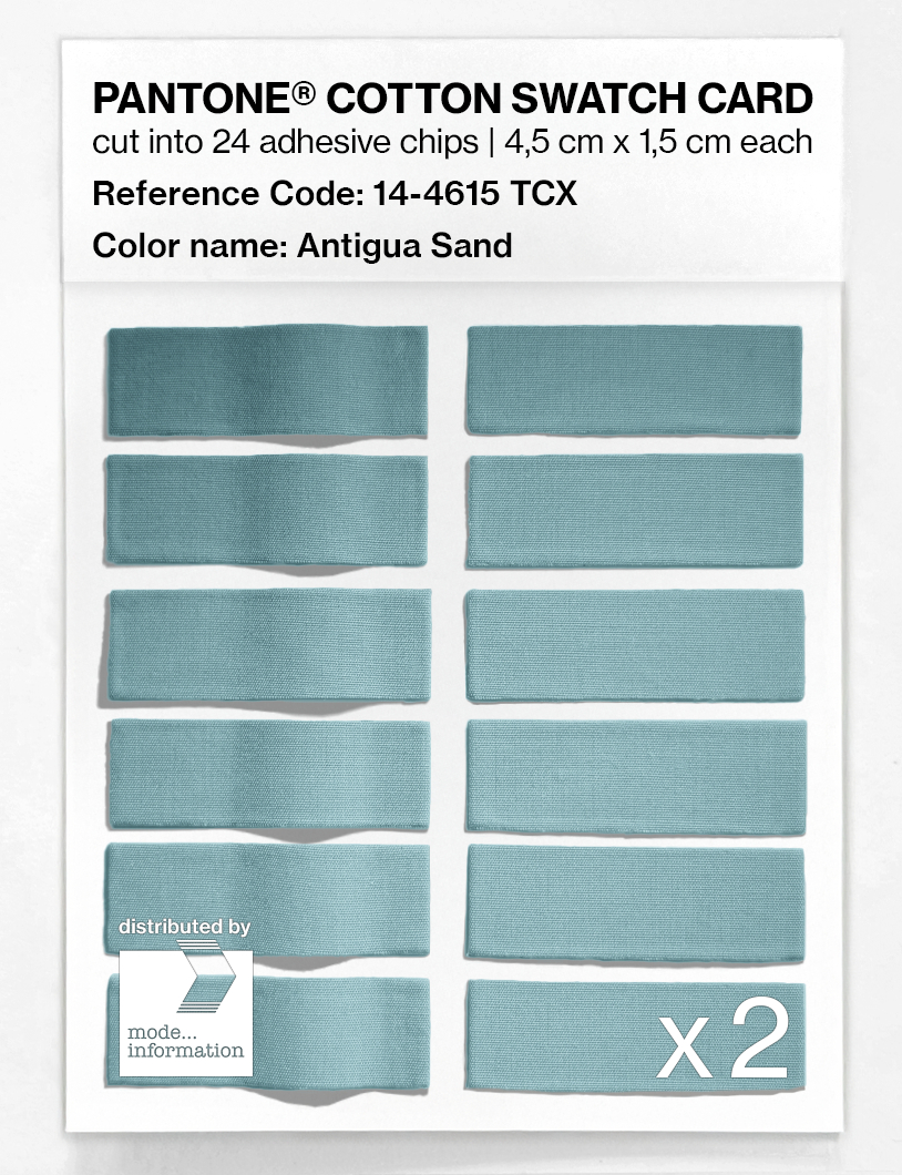 Product image 6 of the product “PANTONE® COTTON SWATCH CARD 14-4615 TCX Antigua Sand ”