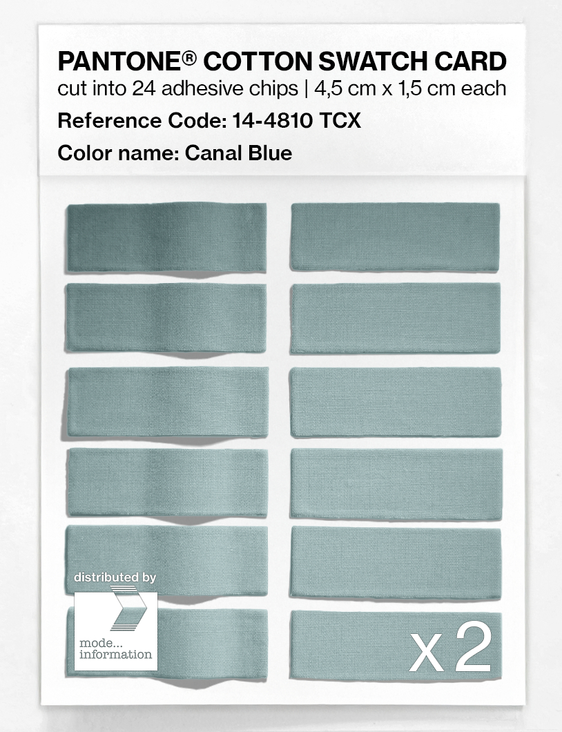 Artikelbild 6 des Artikels “PANTONE® COTTON SWATCH CARD 14-4810 TCX Canal Blue “