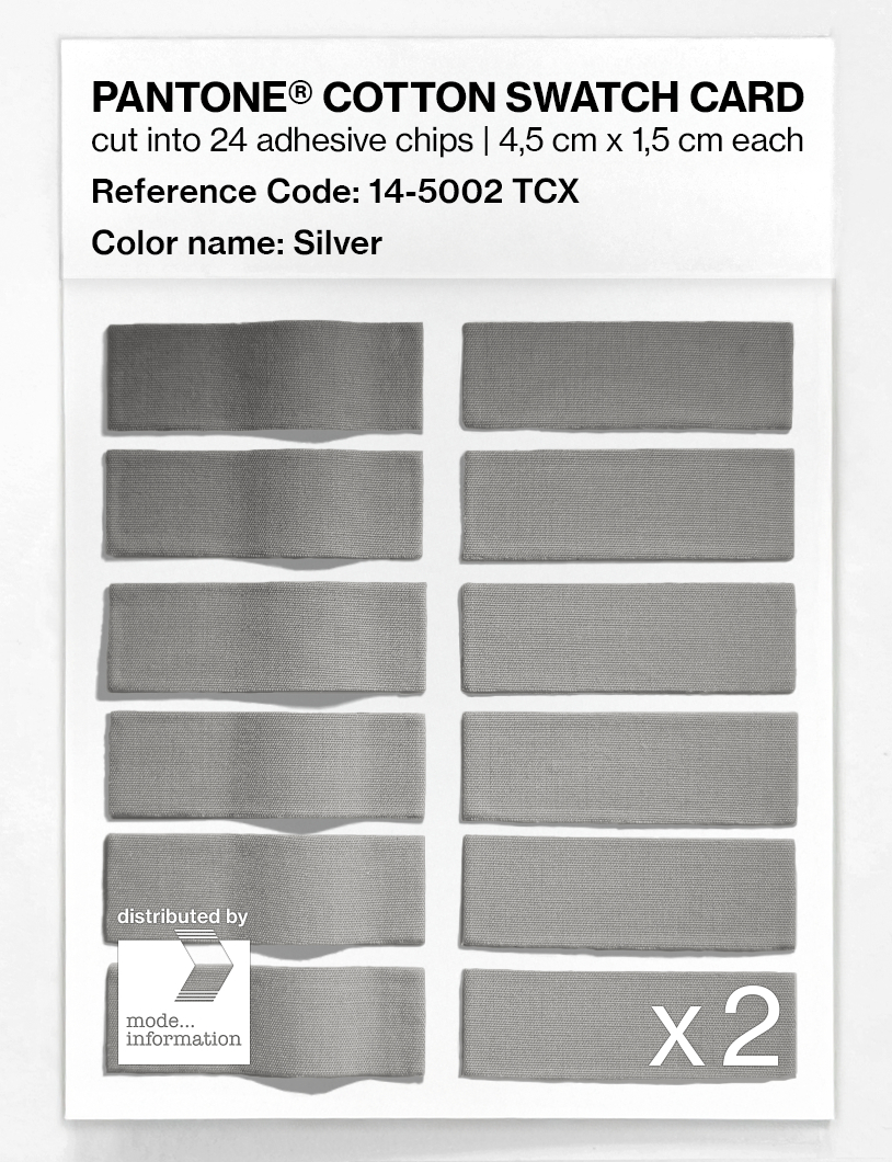 Artikelbild 6 des Artikels “PANTONE® COTTON SWATCH CARD 14-5002 TCX Silver “