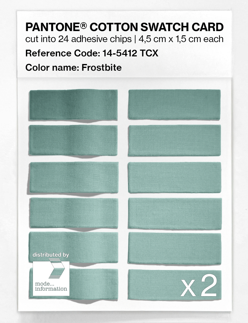 Artikelbild 6 des Artikels “PANTONE® COTTON SWATCH CARD 14-5412 TCX Frostbite “