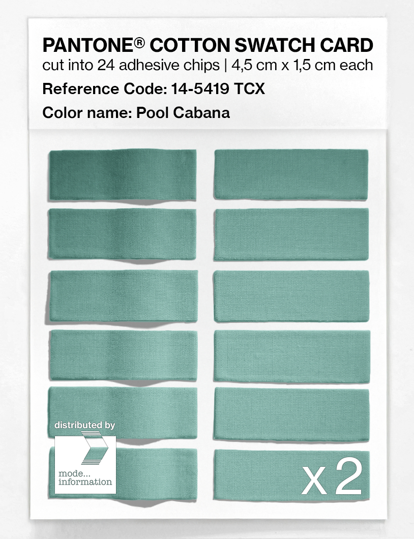 Artikelbild 6 des Artikels “PANTONE® COTTON SWATCH CARD 14-5419 TCX Pool Cabana “
