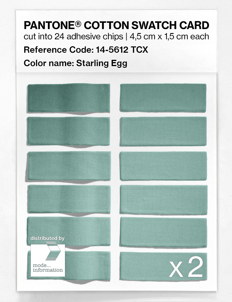 Artikelbild 6 des Artikels “PANTONE® COTTON SWATCH CARD 14-5612 TCX Starling Egg “