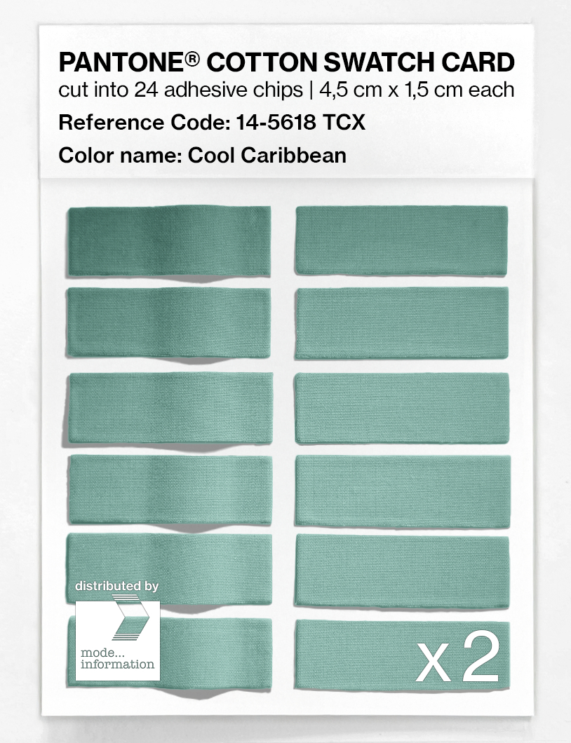 Artikelbild 6 des Artikels “PANTONE® COTTON SWATCH CARD 14-5618 TCX Cool Caribbean “
