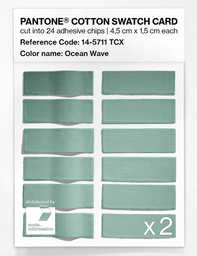 Artikelbild 6 des Artikels “PANTONE® COTTON SWATCH CARD 14-5711 TCX Ocean Wave “