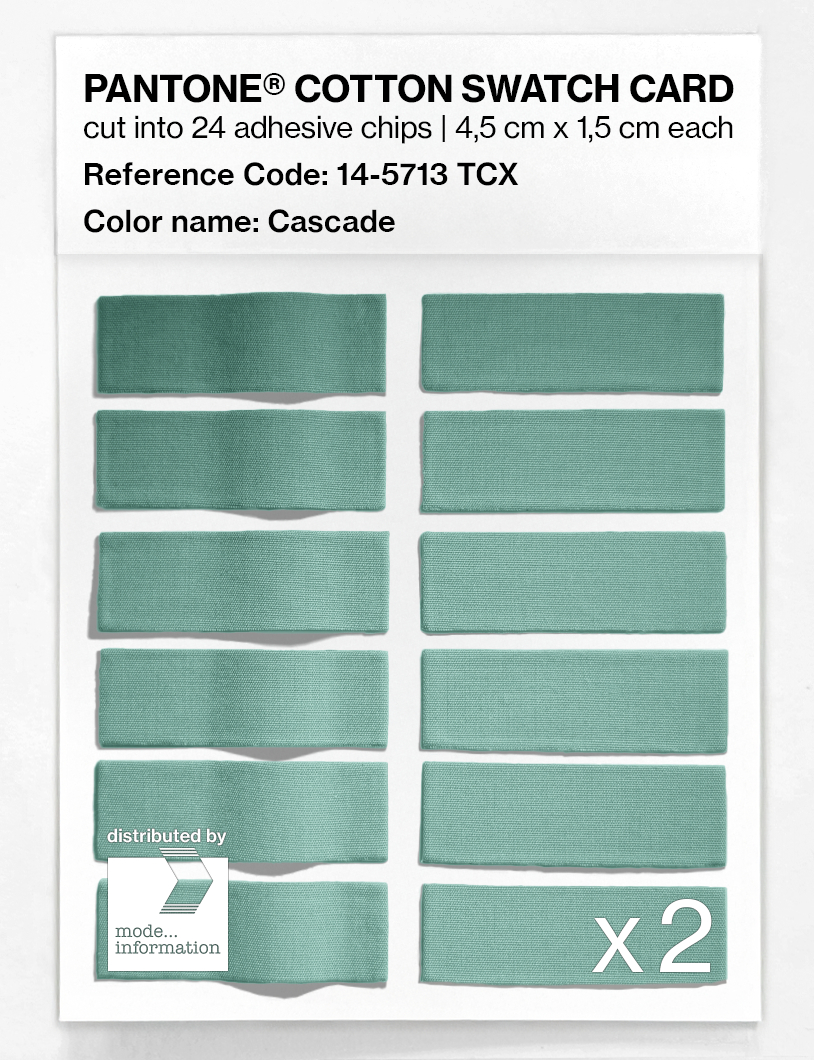 Artikelbild 6 des Artikels “PANTONE® COTTON SWATCH CARD 14-5713 TCX Cascade “