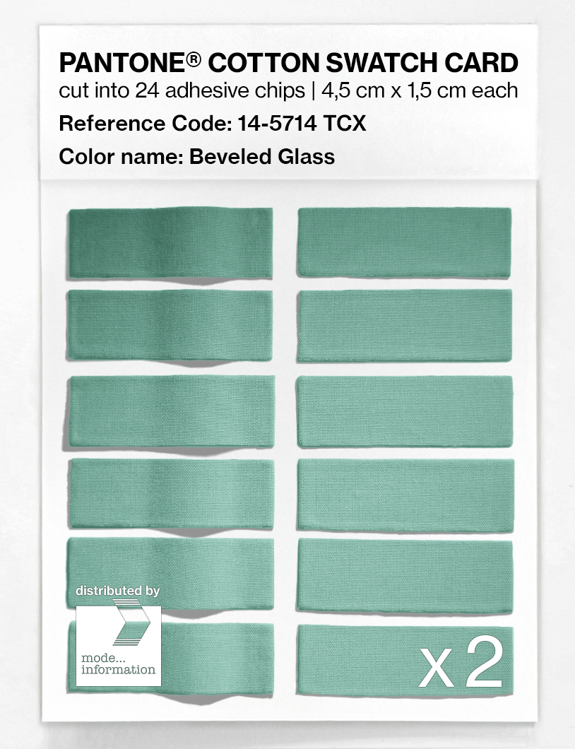 Artikelbild 6 des Artikels “PANTONE® COTTON SWATCH CARD 14-5714 TCX Beveled Glass “