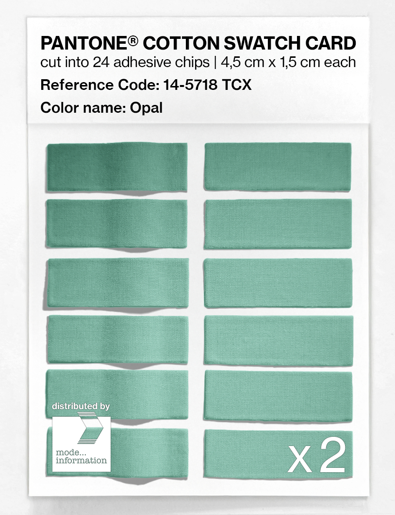 Artikelbild 6 des Artikels “PANTONE® COTTON SWATCH CARD 14-5718 TCX Opal “