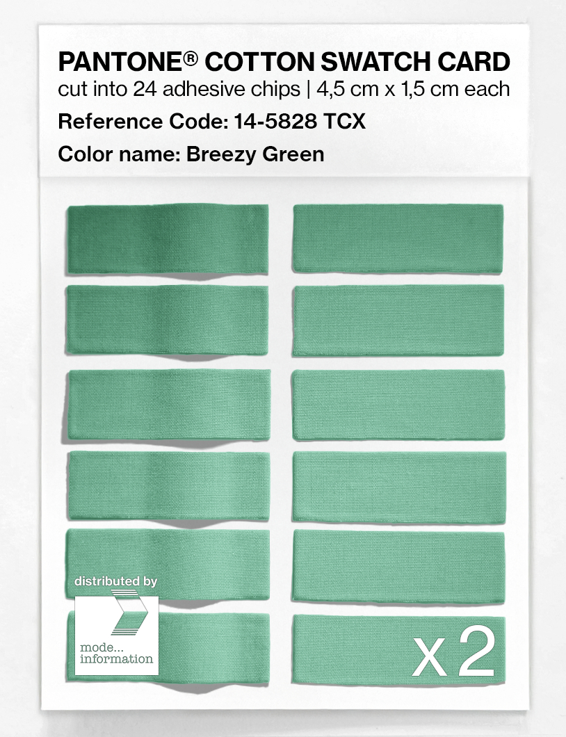Artikelbild 6 des Artikels “PANTONE® COTTON SWATCH CARD 14-5828 TCX Breezy Green “