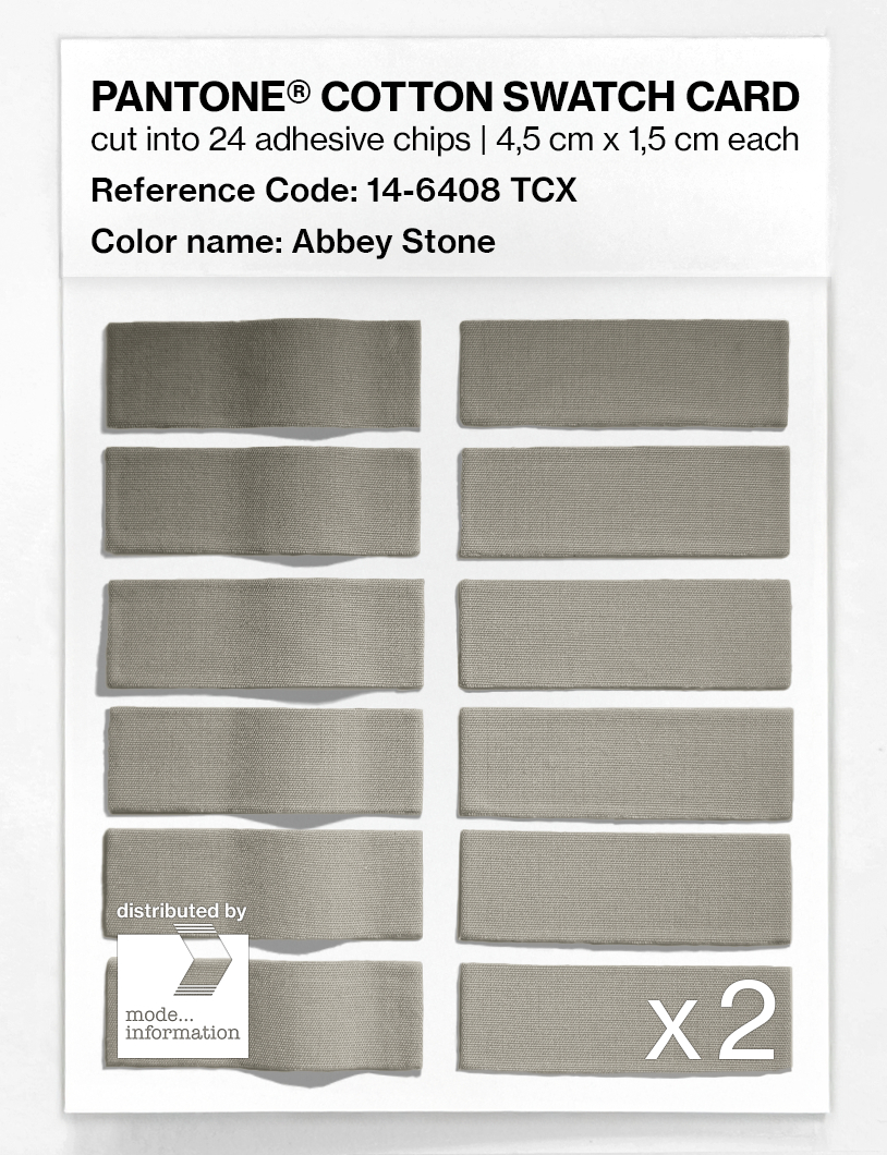 Artikelbild 6 des Artikels “PANTONE® COTTON SWATCH CARD 14-6408 TCX Abbey Stone “