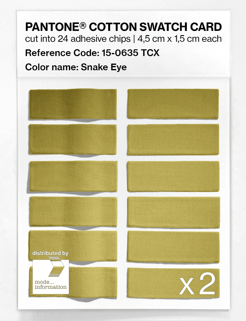 Artikelbild 6 des Artikels “PANTONE® COTTON SWATCH CARD 15-0635 TCX Snake Eye “