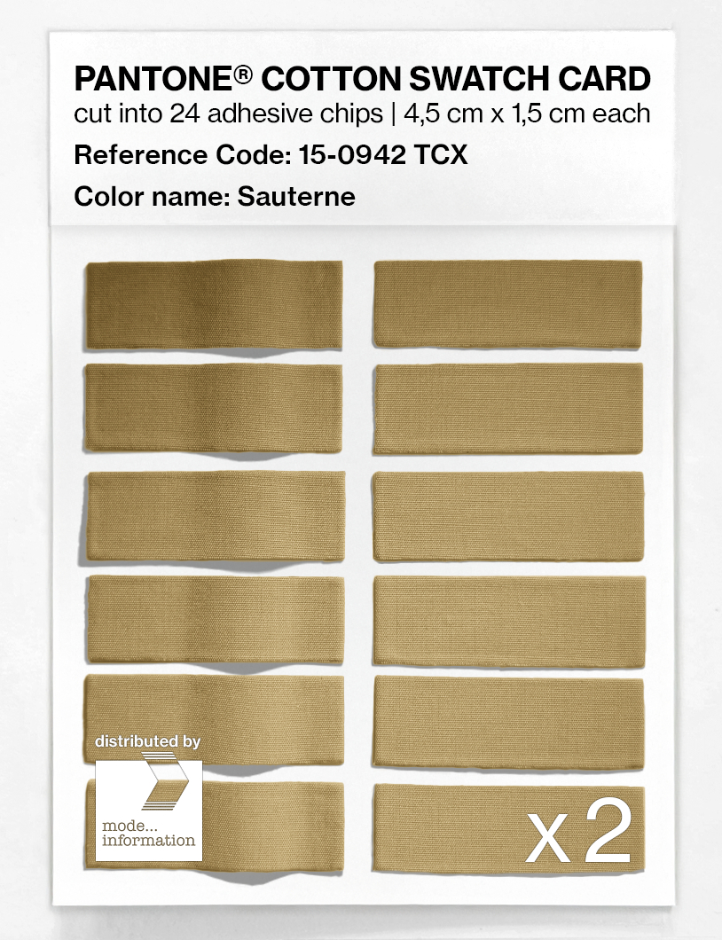 Artikelbild 6 des Artikels “PANTONE® COTTON SWATCH CARD 15-0942 TCX Sauterne “
