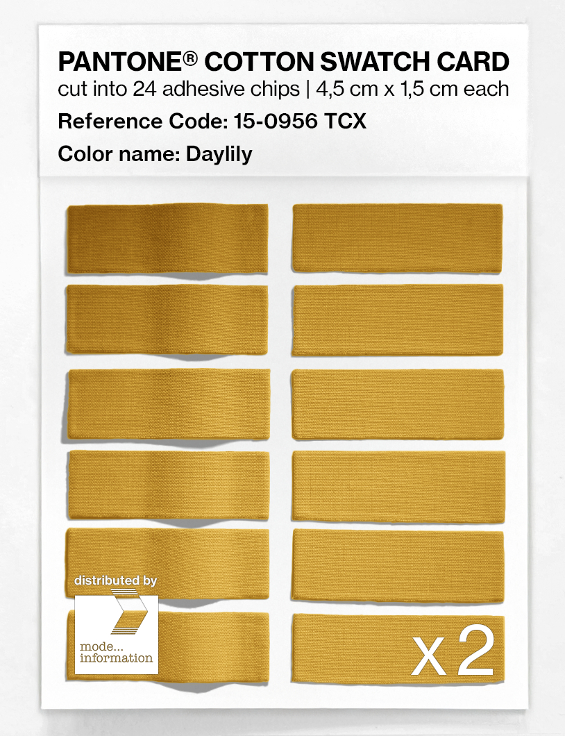 Artikelbild 6 des Artikels “PANTONE® COTTON SWATCH CARD 15-0956 TCX Daylily “