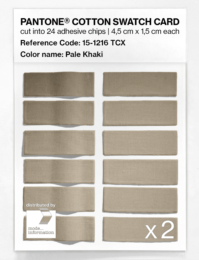 Artikelbild 6 des Artikels “PANTONE® COTTON SWATCH CARD 15-1216 TCX Pale Khaki “