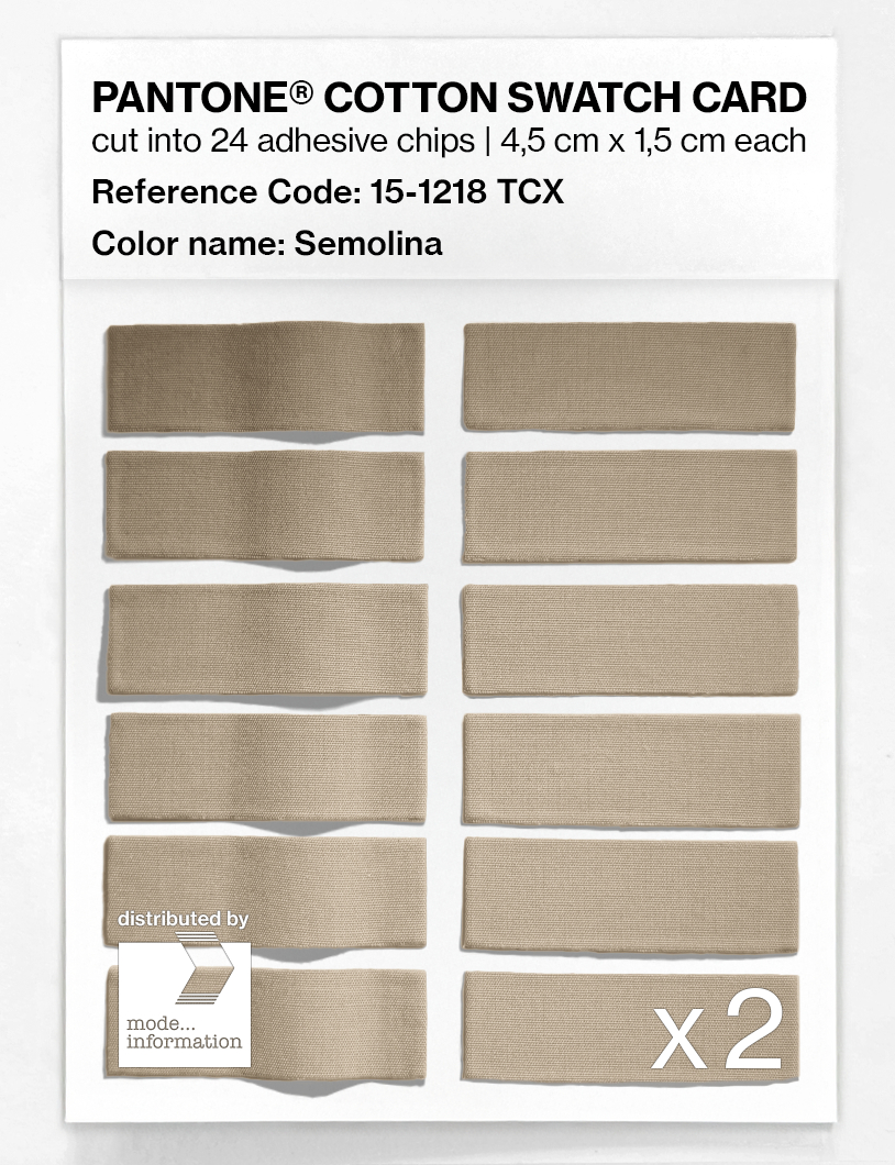 Artikelbild 6 des Artikels “PANTONE® COTTON SWATCH CARD 15-1218 TCX Semolina “
