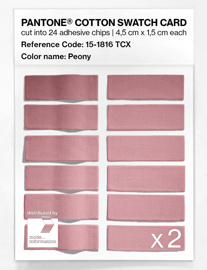 Artikelbild 6 des Artikels “PANTONE® COTTON SWATCH CARD 15-1816 TCX Peony “