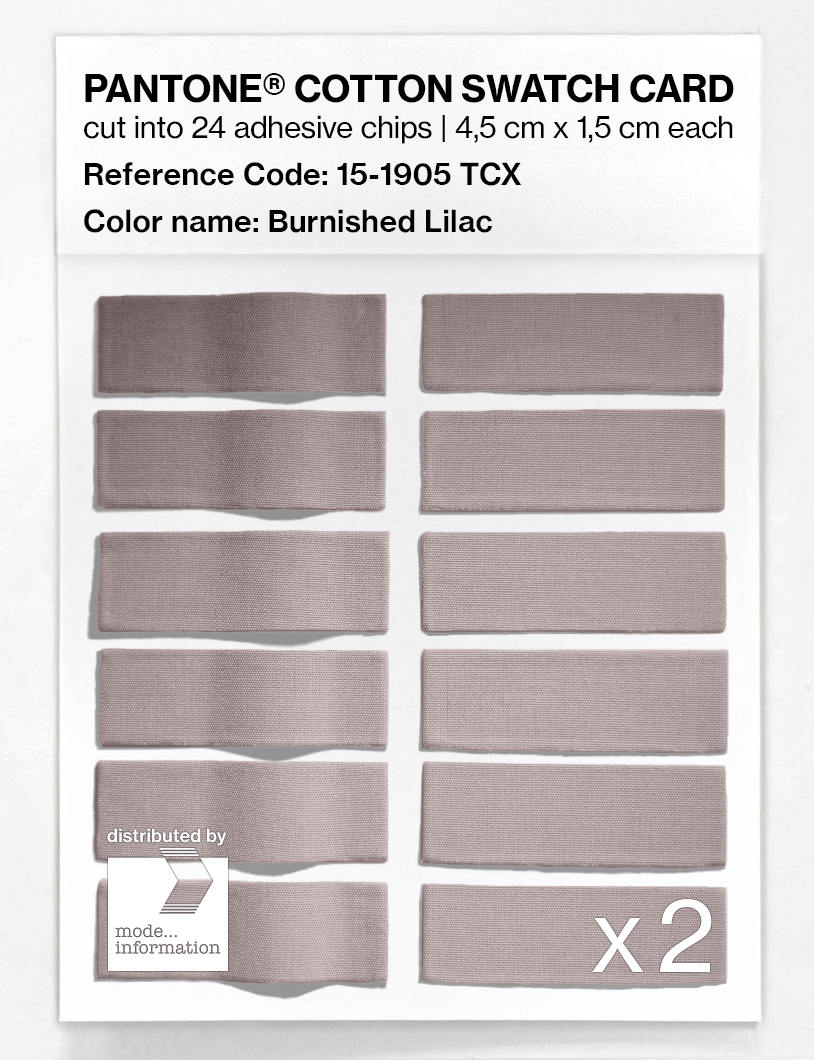 Artikelbild 6 des Artikels “PANTONE® COTTON SWATCH CARD 15-1905 TCX Burnished Lilac “