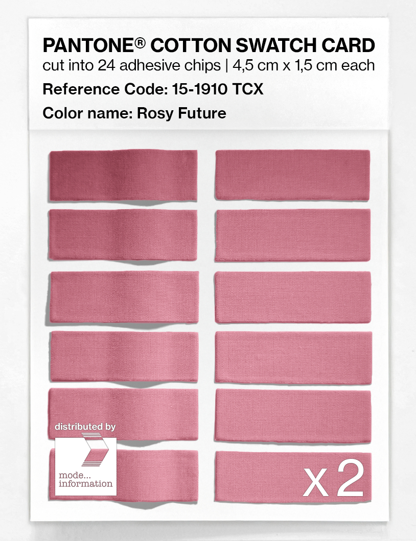 Product image 6 of the product “PANTONE® COTTON SWATCH CARD 15-1910 TCX Rosy Future ”
