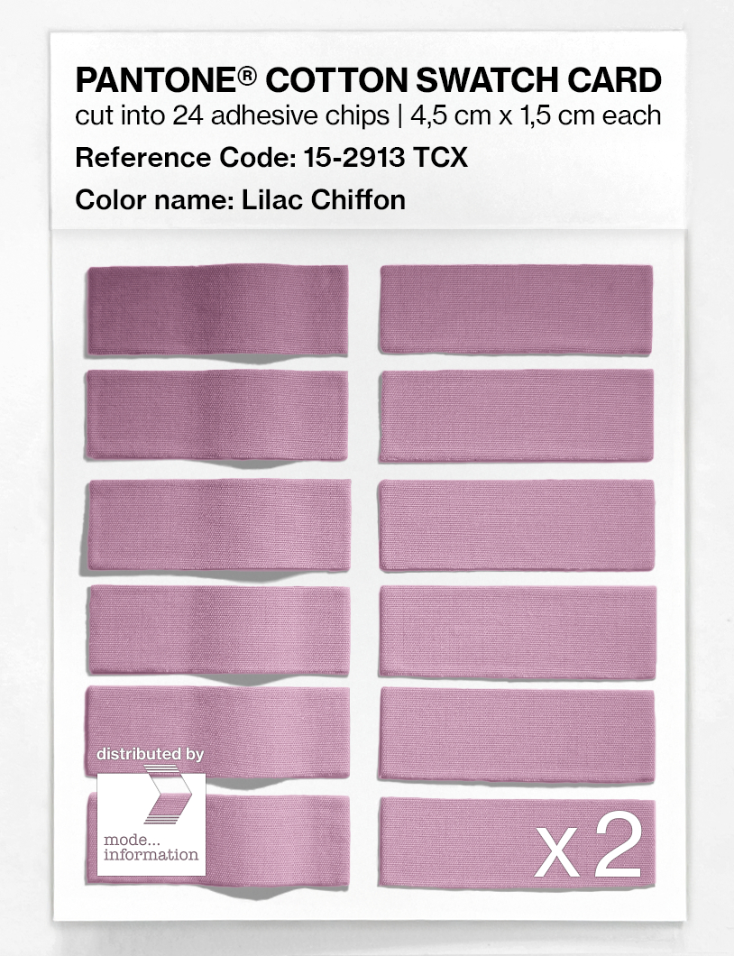 Artikelbild 6 des Artikels “PANTONE® COTTON SWATCH CARD 15-2913 TCX Lilac Chiffon “