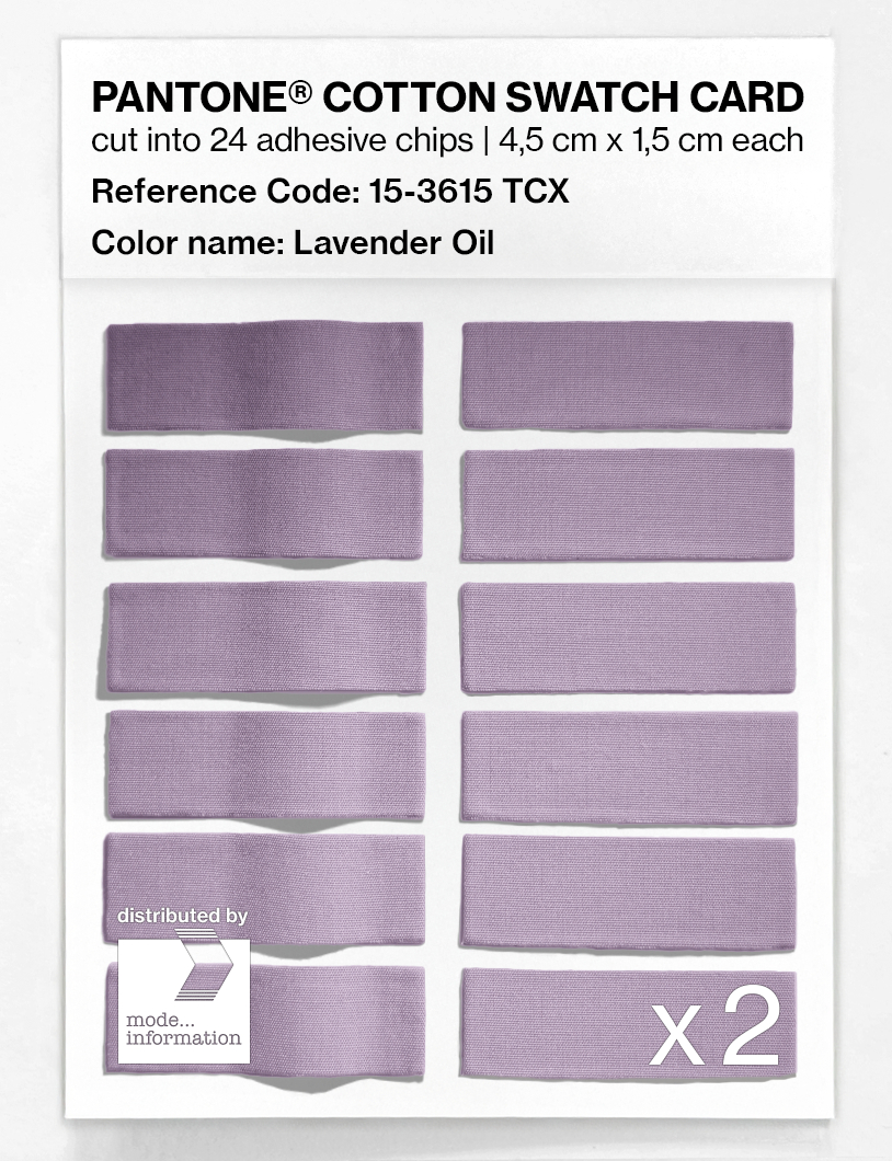 Artikelbild 6 des Artikels “PANTONE® COTTON SWATCH CARD 15-3615 TCX Lavender Oil “