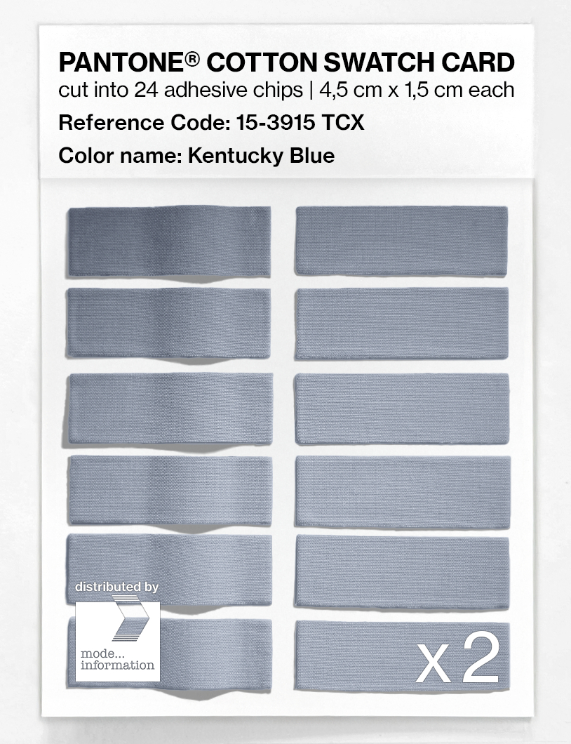 Artikelbild 6 des Artikels “PANTONE® COTTON SWATCH CARD 15-3915 TCX Kentucky Blue “