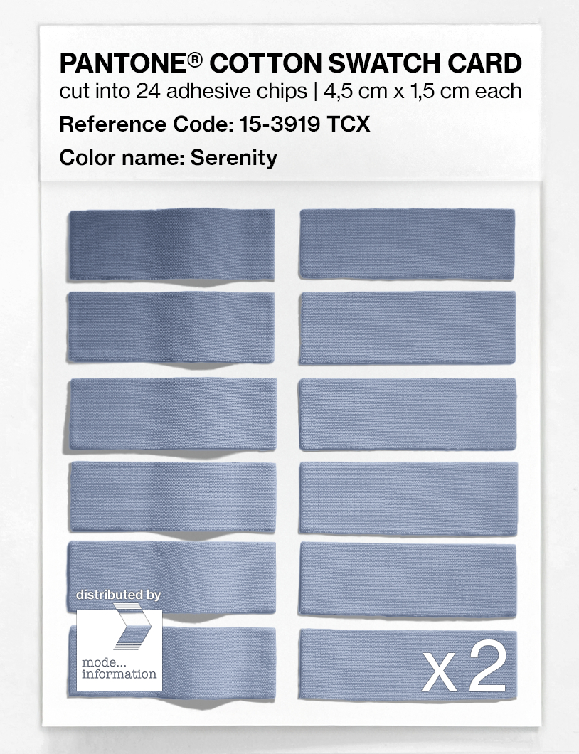 Artikelbild 6 des Artikels “PANTONE® COTTON SWATCH CARD 15-3919 TCX Serenity “
