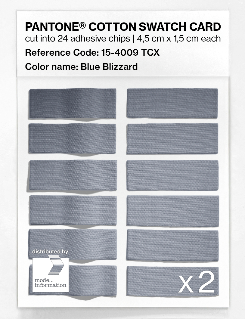 Artikelbild 6 des Artikels “PANTONE® COTTON SWATCH CARD 15-4009 TCX Blue Blizzard “