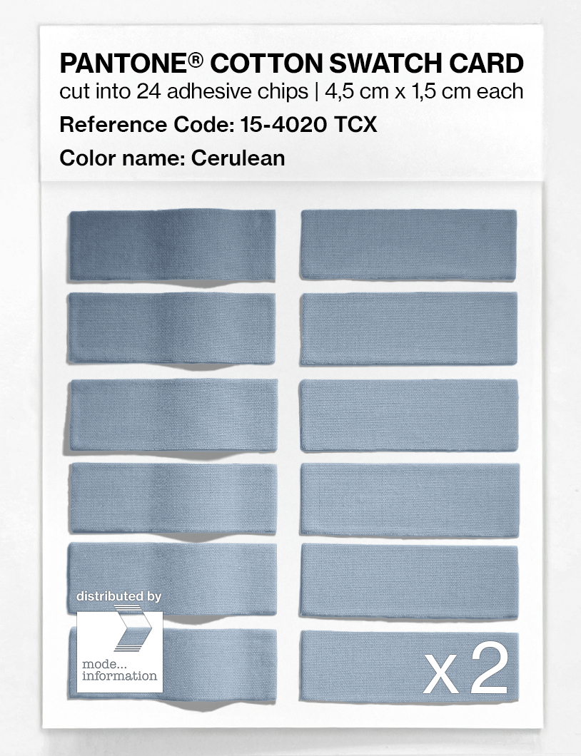 Artikelbild 6 des Artikels “PANTONE® COTTON SWATCH CARD 15-4020 TCX Cerulean “