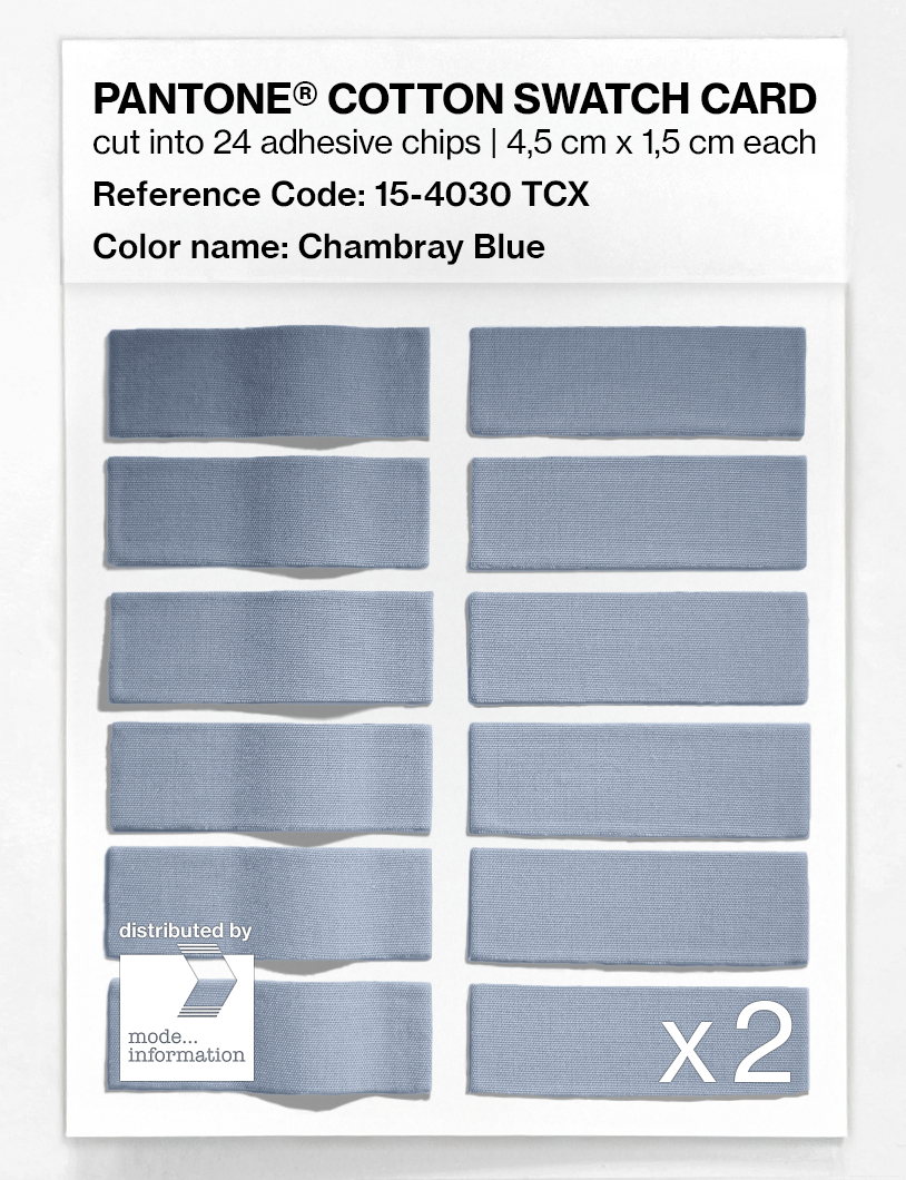 Artikelbild 6 des Artikels “PANTONE® COTTON SWATCH CARD 15-4030 TCX Chambray Blue “