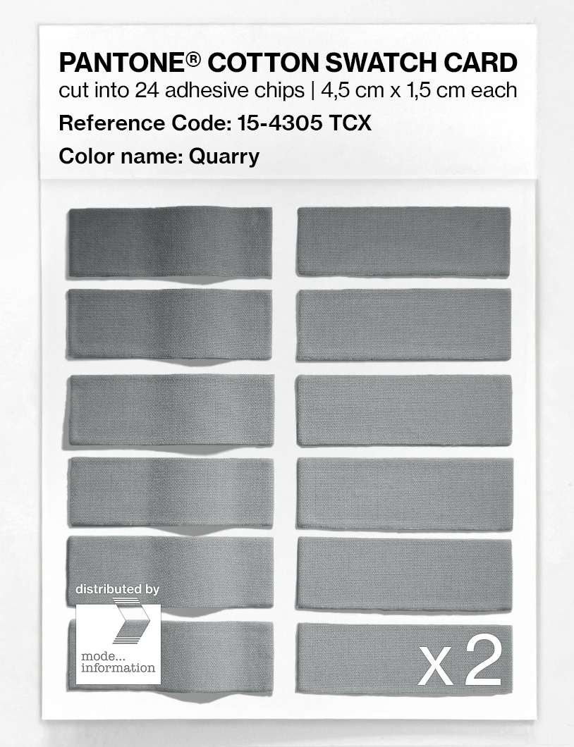 Artikelbild 6 des Artikels “PANTONE® COTTON SWATCH CARD 15-4305 TCX Quarry “