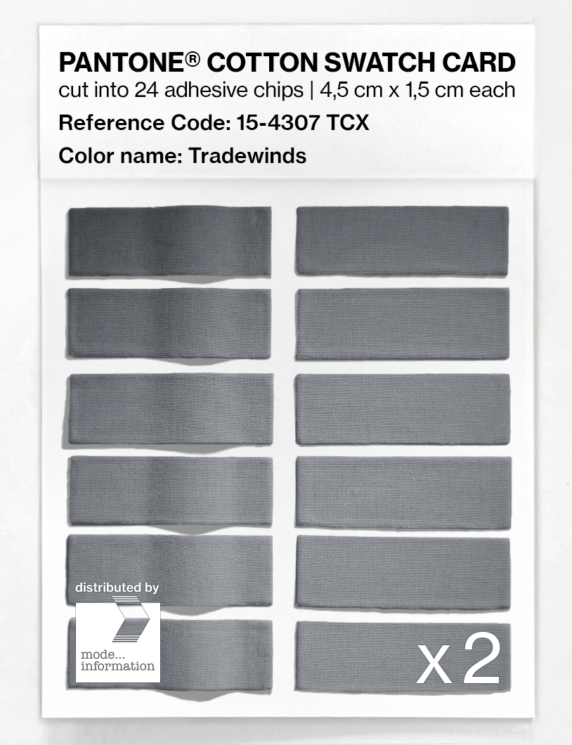 Artikelbild 6 des Artikels “PANTONE® COTTON SWATCH CARD 15-4307 TCX Tradewinds “