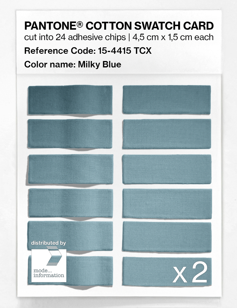 Product image 6 of the product “PANTONE® COTTON SWATCH CARD 15-4415 TCX Milky Blue ”
