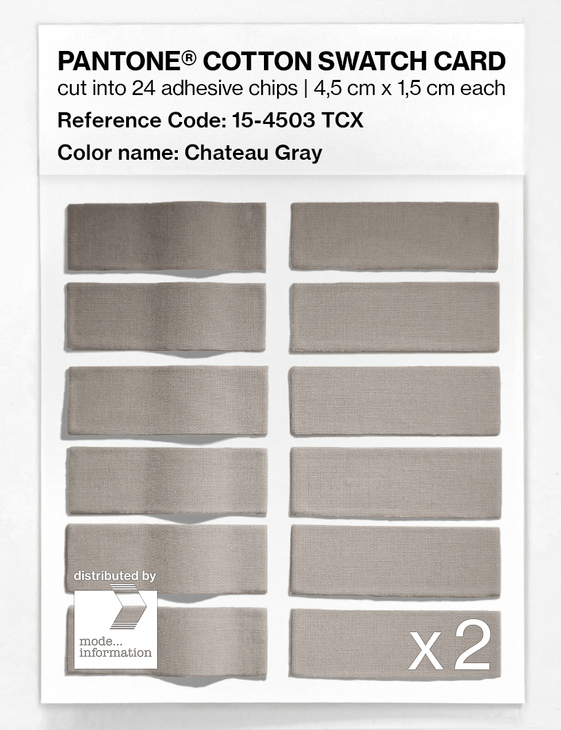 Artikelbild 6 des Artikels “PANTONE® COTTON SWATCH CARD 15-4503 TCX Chateau Gray “