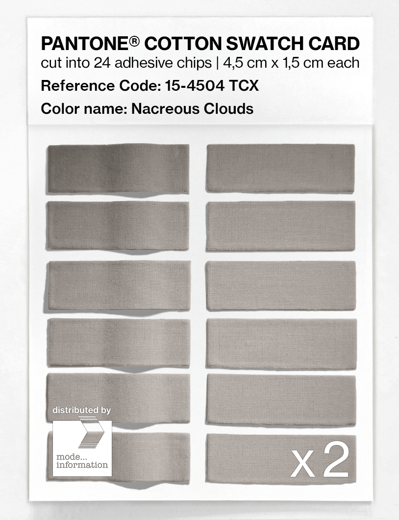 Artikelbild 6 des Artikels “PANTONE® COTTON SWATCH CARD 15-4504 TCX Nacreous Clouds “
